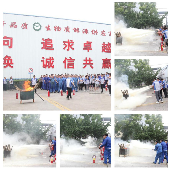 隨后，集團(tuán)消防安全員為廣大職工講解滅火器和消防水槍的使用方法，并現(xiàn)場(chǎng)演示。廣大員工積極參與到教學(xué)演練當(dāng)中，進(jìn)一步鞏固消防培訓(xùn)知識(shí)。